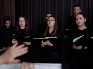 BLADMUZIEK BEETHOVENS ALLEGRETTO - KOOR 4-STEMMIG