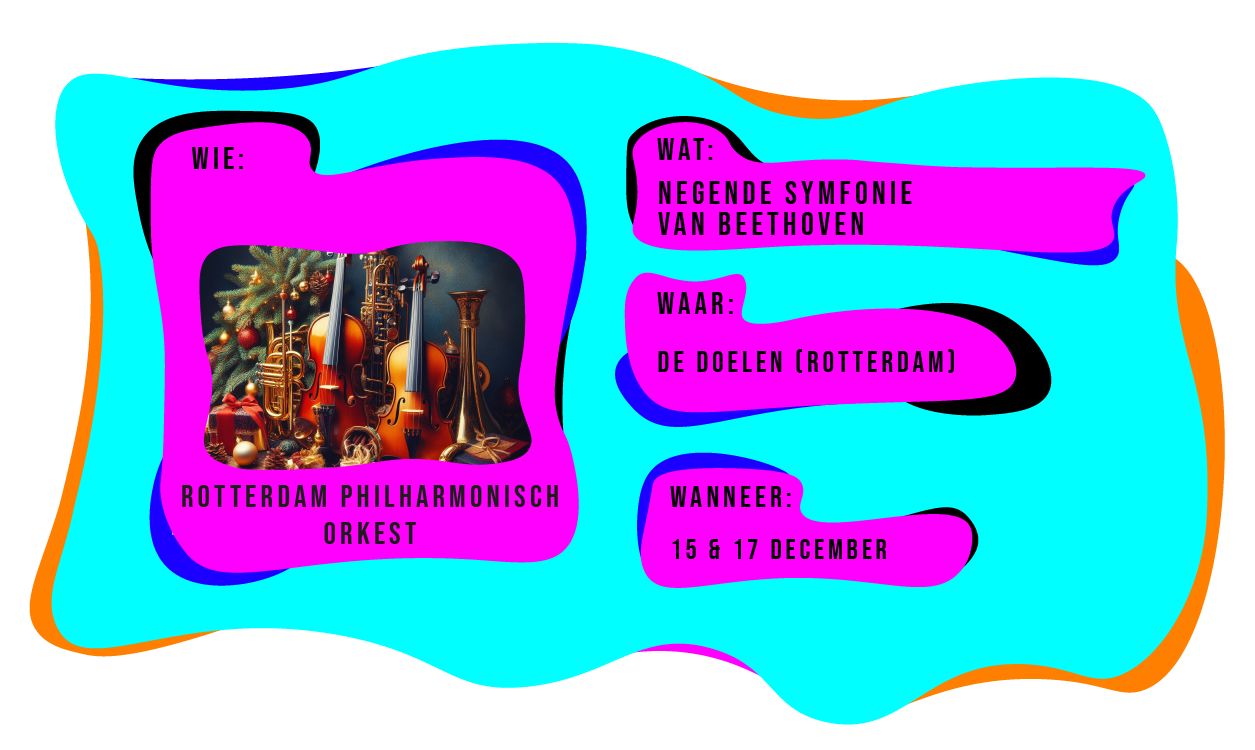Wie: Rotterdam Philharmonisch Orkest. Wat: Negende Symfonie van Beethoven. Waar: De Doelen Rotterdam. Wanneer: 15 en 17 december 2023.