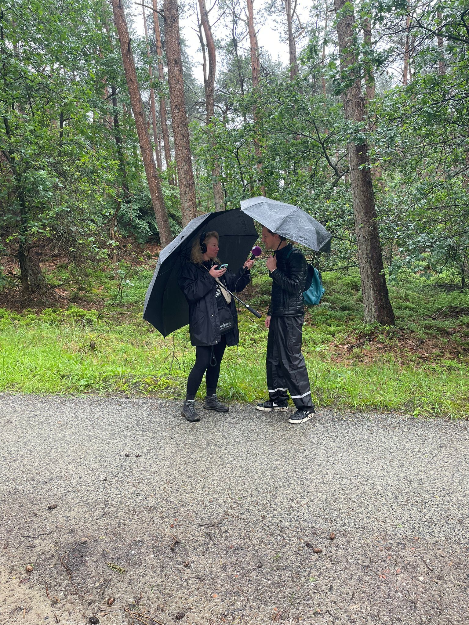 Carine en Sander tijdens de wandeling