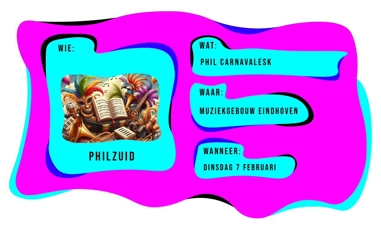 Wie: PhilZuid. Wat: Phil Carnavalesk. Waar: Muziekgebouw Eindhoven. Wanneer: dinsdag 7 februari 2024.