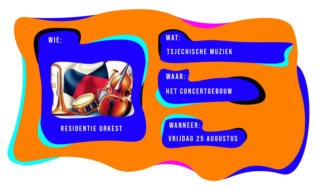 Wie: Residentie Orkest. Wat: Tsjechische muziek. Waar: Het Concertgebouw. Wanneer: vrijdag 25 augustus.
