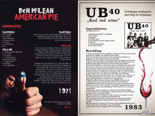 Recepten bij American Pie en Red Red Wine