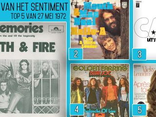 De Top 5 van 27 mei 1972