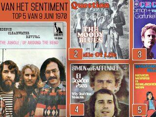 De Top 5 van 9 juni 1970