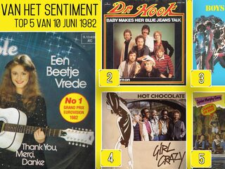 De Top 5 van 10 juni 1982