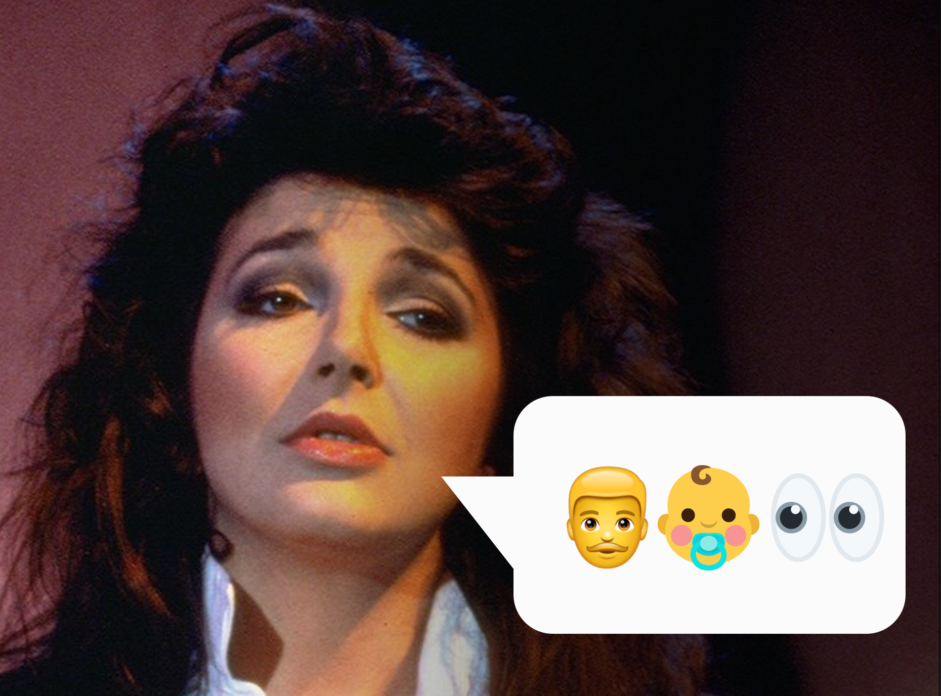 Evergreen emoji Kate Bush