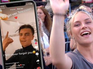 Xander opent op TikTok de jacht op een meisje na het zien van het Muziekfeest
