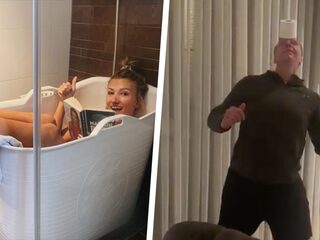 Sterrenkijker: Suzan is creatief met de wasmand, Jannes met wc-rollen