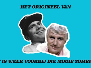 Het origineel van ''T is weer voorbij die mooie zomer' van Gerard Cox