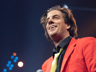 Van links naar rechts met Snollebollekes op Muziekfeest van het Jaar