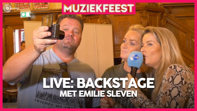 Backstage tijdens het Muziekfeest op het Plein in Enschede