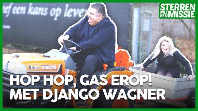 Django Wagner werkt zich in het zweet op de tennisbaan // Sterren met een Missie